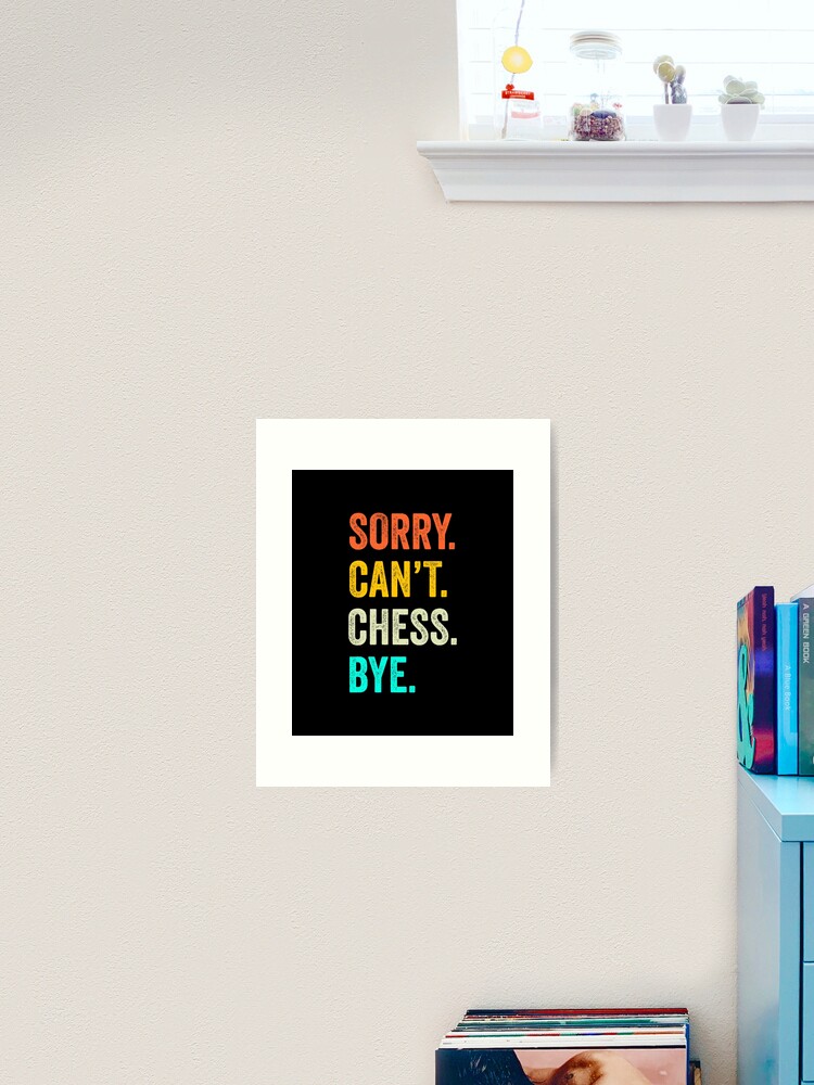 Chess Quote Printable Wall Art for Home Decor or Gift 