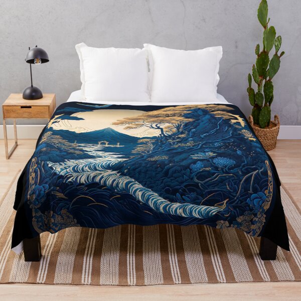 Item preview, Landscape Chinese Japanese style Rinpa painting sticker designed and sold by PhiloSophyEye.