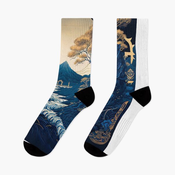 Item preview, Landscape  Chinese Japanese style Rinpa painting sticker designed and sold by PhiloSophyEye.