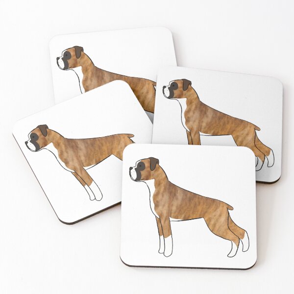 Item preview, Boxer Dog cartoon illustration designed and sold by Yarafantasyart.