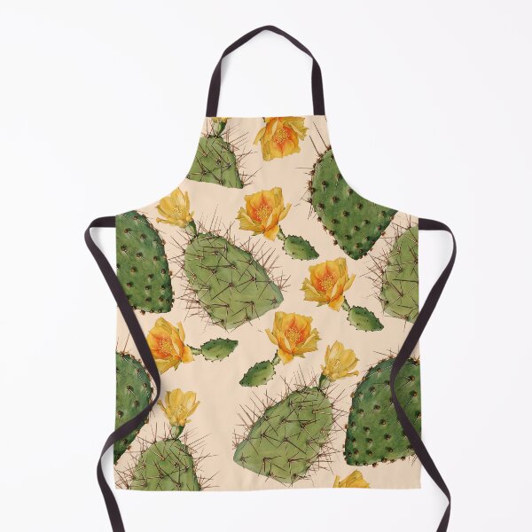 Item preview, FLOWERING CACTUS WITH YELLOW FLOWERS Pink Yellow Green Floral designed and sold by BulganLumini.