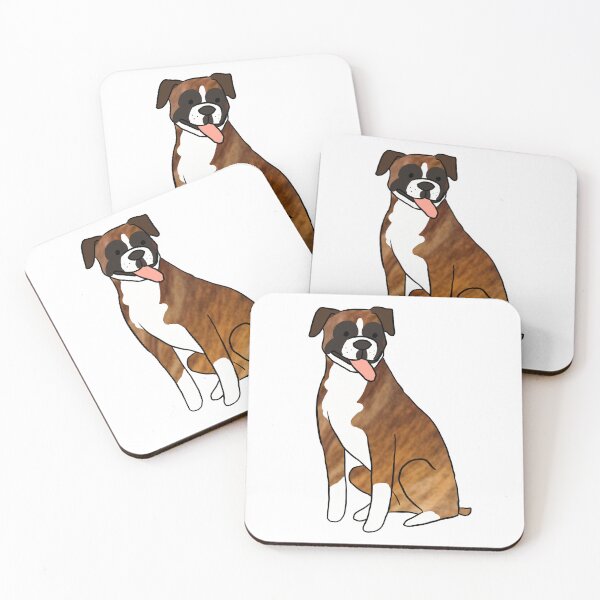 Item preview, Boxer Dog cartoon illustration designed and sold by Yarafantasyart.
