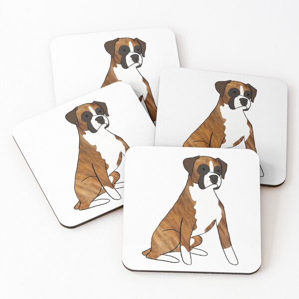 Item preview, Cute Boxer Dog cartoon illustration designed and sold by Yarafantasyart.
