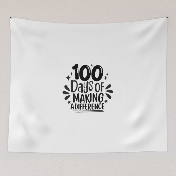 Artikelvorschau, 100 Tage, um einen Unterschied zu machen 100. Tag des klassischen Aufklebers des Schullehrers⭐⭐⭐⭐⭐ entworfen und verkauft von online shop ⭐⭐⭐⭐⭐.