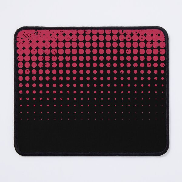 Item preview, Black and Viva Magenta Halftone Polka Dots Pattern designed and sold by humnoo.