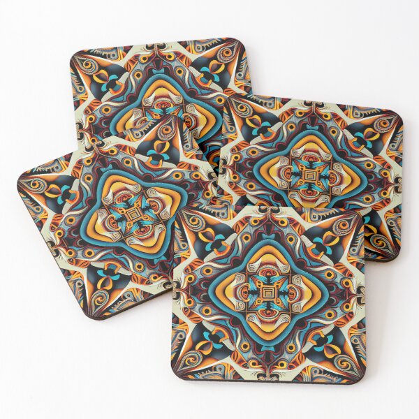 Item preview, Balanced Dramatic Eclectic Pattern Digital Painting designed and sold by CodeAndColors.