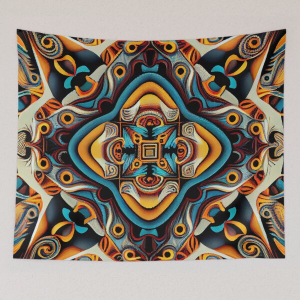 Item preview, Balanced Dramatic Eclectic Pattern Digital Painting designed and sold by CodeAndColors.