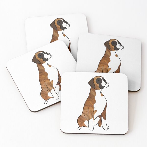 Item preview, Cute Boxer Dog cartoon illustration designed and sold by Yarafantasyart.