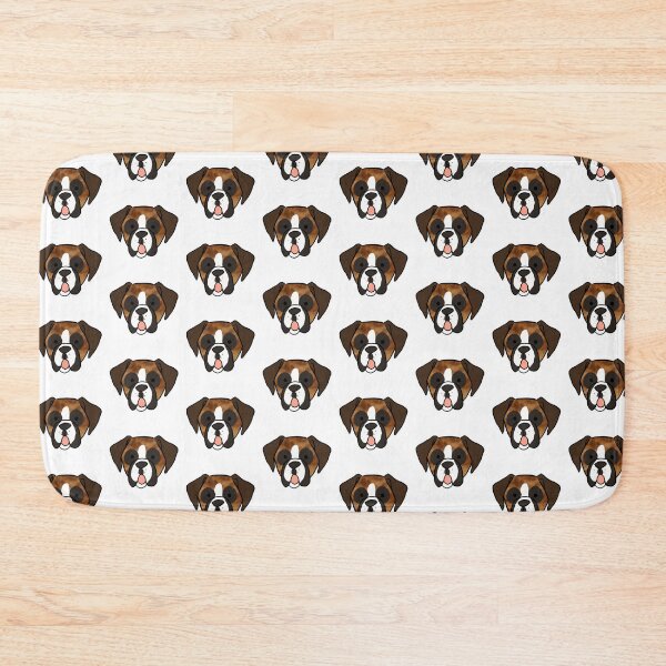 Item preview, Cute Boxer Dog face cartoon illustration designed and sold by Yarafantasyart.
