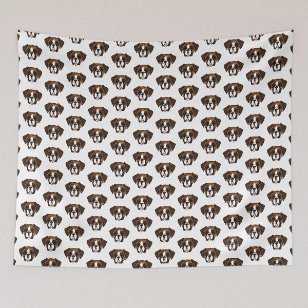 Item preview, Cute Boxer Dog face cartoon illustration designed and sold by Yarafantasyart.