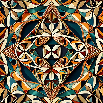 Vorschaubild zum Design Balanced Maximalist Pattern Digital Painting von CodeAndColors
