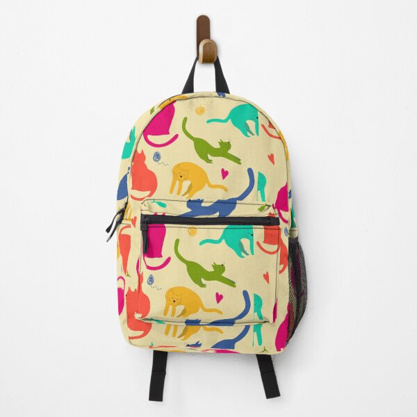 Item preview, color cats in a art gallery designed and sold by LGMmugsdesign.