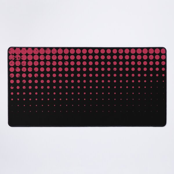 Item preview, Black and Viva Magenta Halftone Polka Dots Pattern designed and sold by humnoo.