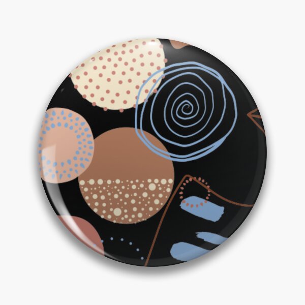 Item preview, crazy faces and circles pattern  designed and sold by aimadbro.