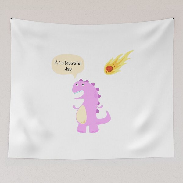 Item preview, The optimistic dino, A beautiful day designed and sold by Meeseeeks.