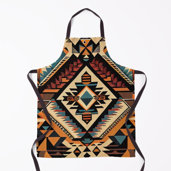 Item preview, Complex Angular Southwestern Pattern Digital Painting designed and sold by CodeAndColors.
