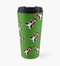 A Basset Full of Christmas Travel Mug