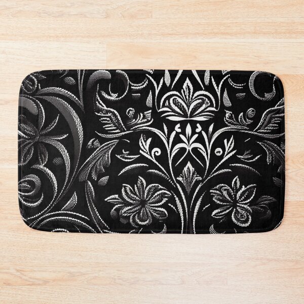 Item preview, Black New Mediterranean Pattern Digital Painting designed and sold by CodeAndColors.
