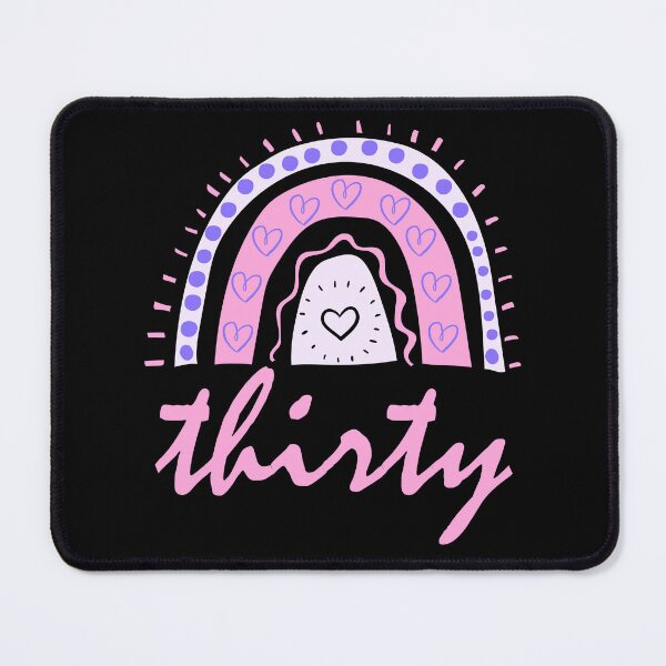 Item preview, Thirty Year Old Thirtieth Birthday Cute Fun Doodle Boho Rainbow designed and sold by LadySaltwater.