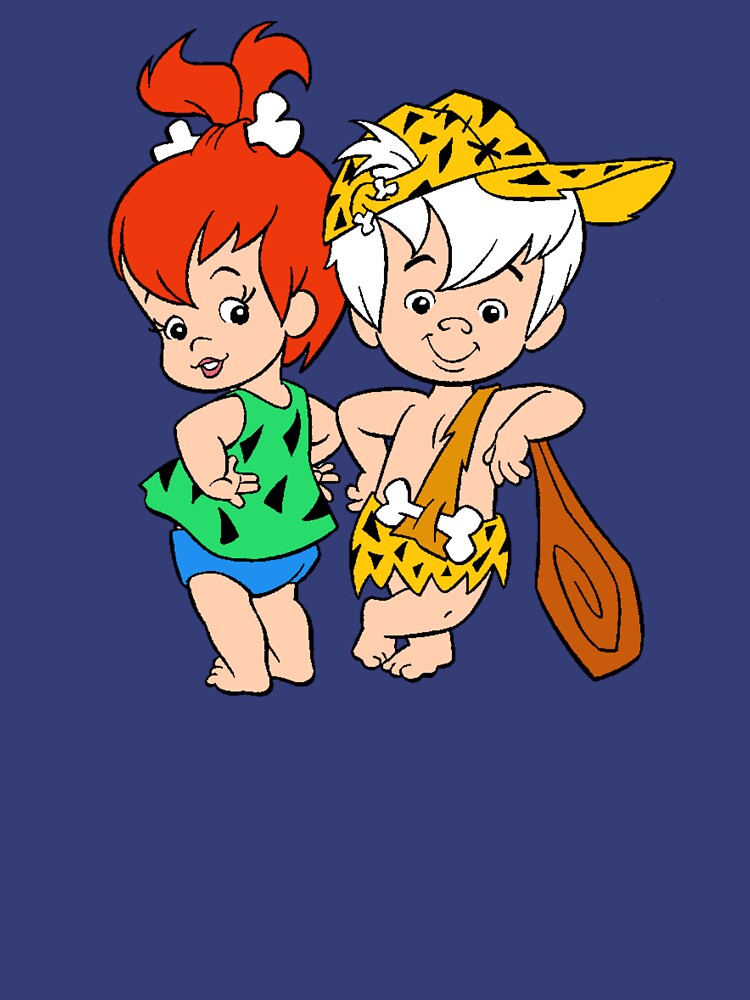 "Pebble & Bam Bam" T-shirt by Slinky-Reebs | Redbubble