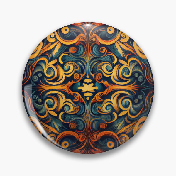 Item preview, Aggressive Flowing Traditional Pattern Digital Painting designed and sold by CodeAndColors.