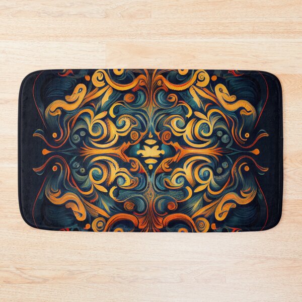 Item preview, Aggressive Flowing Traditional Pattern Digital Painting designed and sold by CodeAndColors.