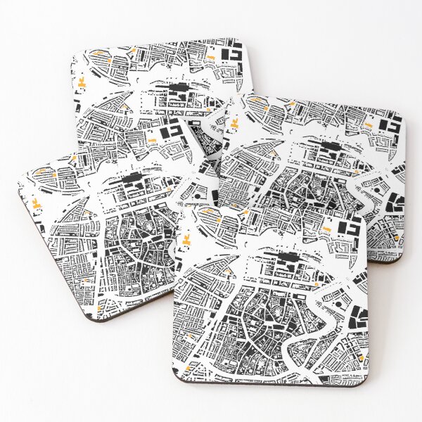 Item preview, Map of Haarlem, Netherlands,  with its schools in color designed and sold by jean-nicolas.