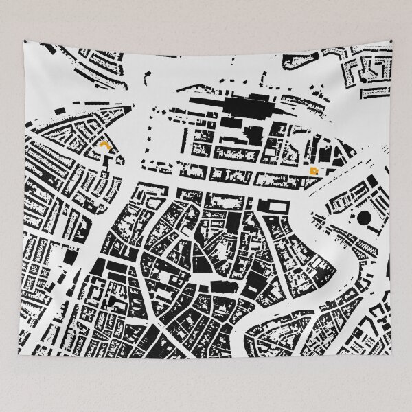 Item preview, Map of Haarlem, Netherlands,  with its schools in color designed and sold by jean-nicolas.