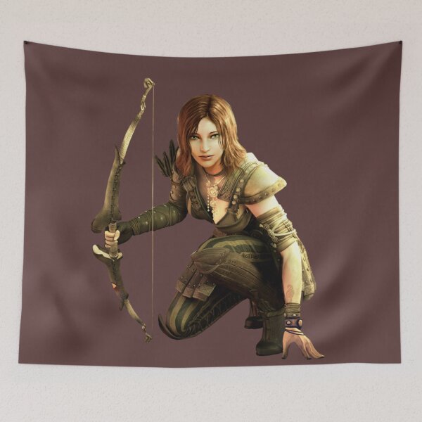 Item preview, Beautiful girl fight with bow and arrow, Archery Hunt designed and sold by amr4874.