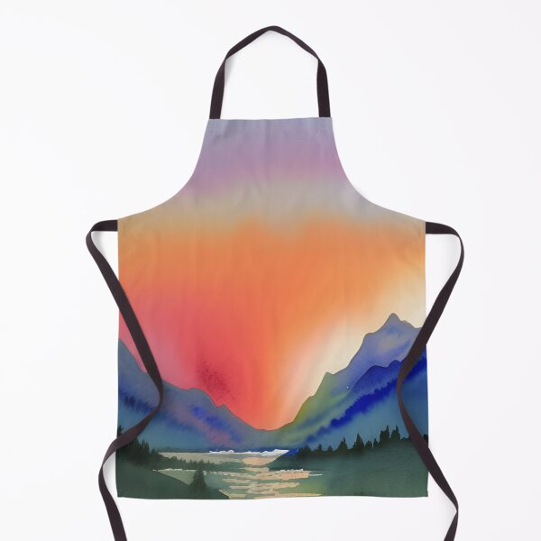 Item preview, Mountain watercolor lake designed and sold by brandway.