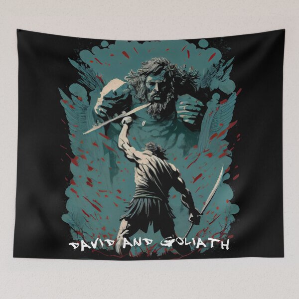 Item preview, Dramatic Illustration of the Classic Biblical Story of David and Goliath designed and sold by Art4Christ.