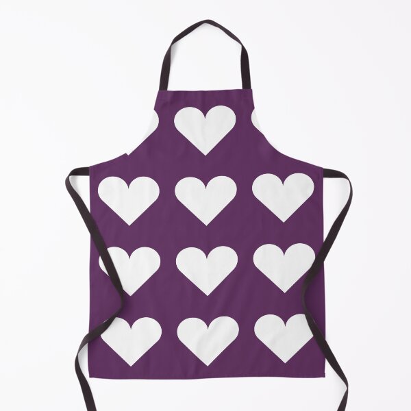 Item preview, Large WHITE and AUBERGINE PURPLE LOVE HEARTS designed and sold by RachelMacht.