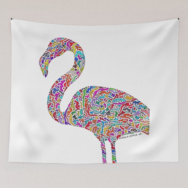 Item preview, Flamingo (multicolor) designed and sold by aureliart66.