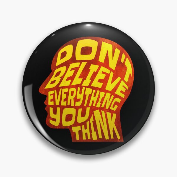 Item preview, Dont Believe Everything You Think 5 - Inspirational Quotes Typography designed and sold by Cawaiico.