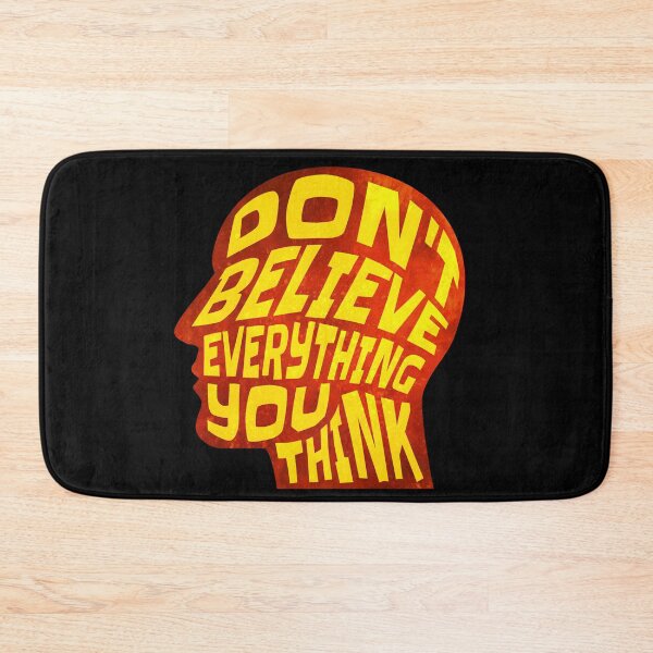 Item preview, Dont Believe Everything You Think 5 - Inspirational Quotes Typography designed and sold by Cawaiico.