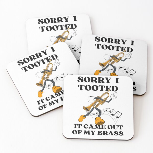 Item preview, Sarcastic Funny Trumpet Player Sorry I Tooted designed and sold by ShirtsSoGood.