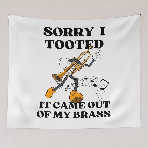 Item preview, Sarcastic Funny Trumpet Player Sorry I Tooted designed and sold by ShirtsSoGood.