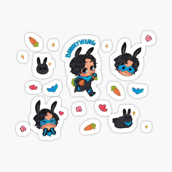 Item preview, Bunnywing sticker  designed and sold by one-dream.