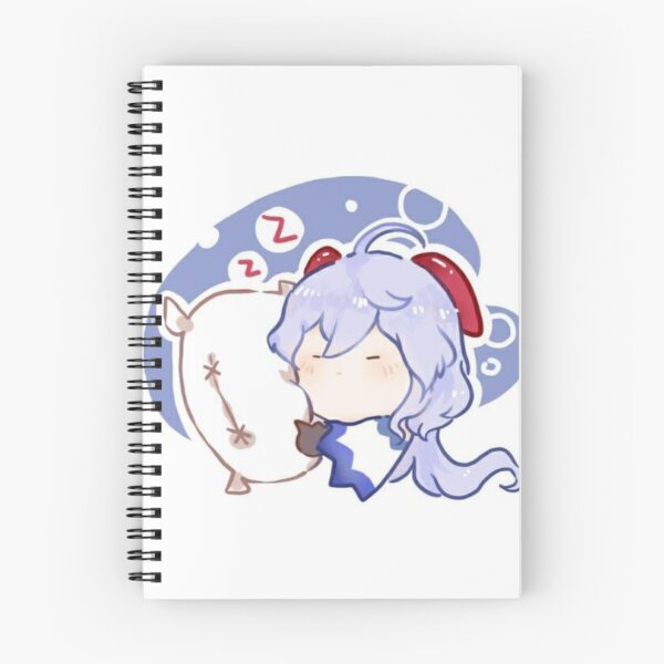 Item preview, Chibi Ganyu Sleeping Genshin Impact Fanart Cocogoat   designed and sold by feach.