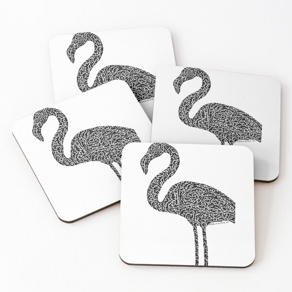 Item preview, Flamingo (black) designed and sold by aureliart66.
