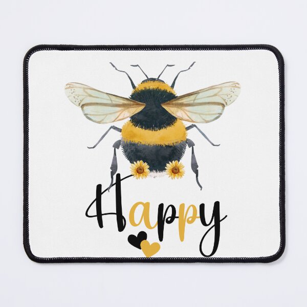 Item preview, Bee Happy Cute Bumble Bee designed and sold by HappyLifeCreate.