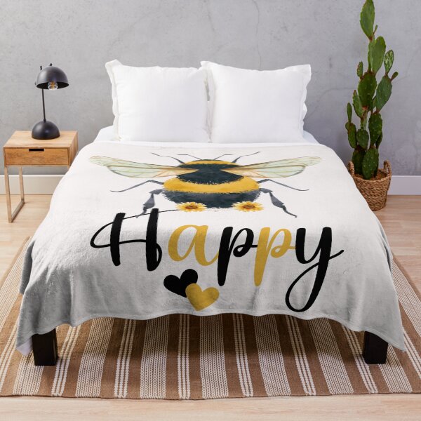 Item preview, Bee Happy Cute Bumble Bee designed and sold by HappyLifeCreate.