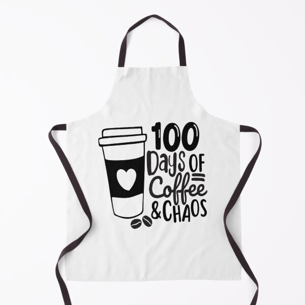 Item preview, 100 days of coffe and choas Sticker ⭐⭐⭐⭐⭐ designed and sold by online shop ⭐⭐⭐⭐⭐.