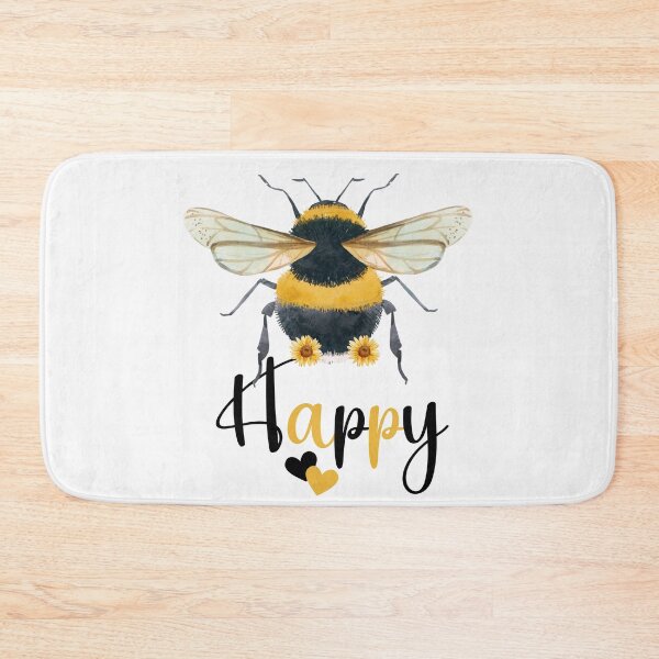 Item preview, Bee Happy Cute Bumble Bee designed and sold by HappyLifeCreate.