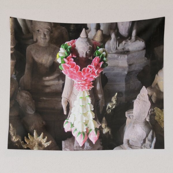 Item preview, Garlanded Buddha II  designed and sold by Ethna Gillespie.