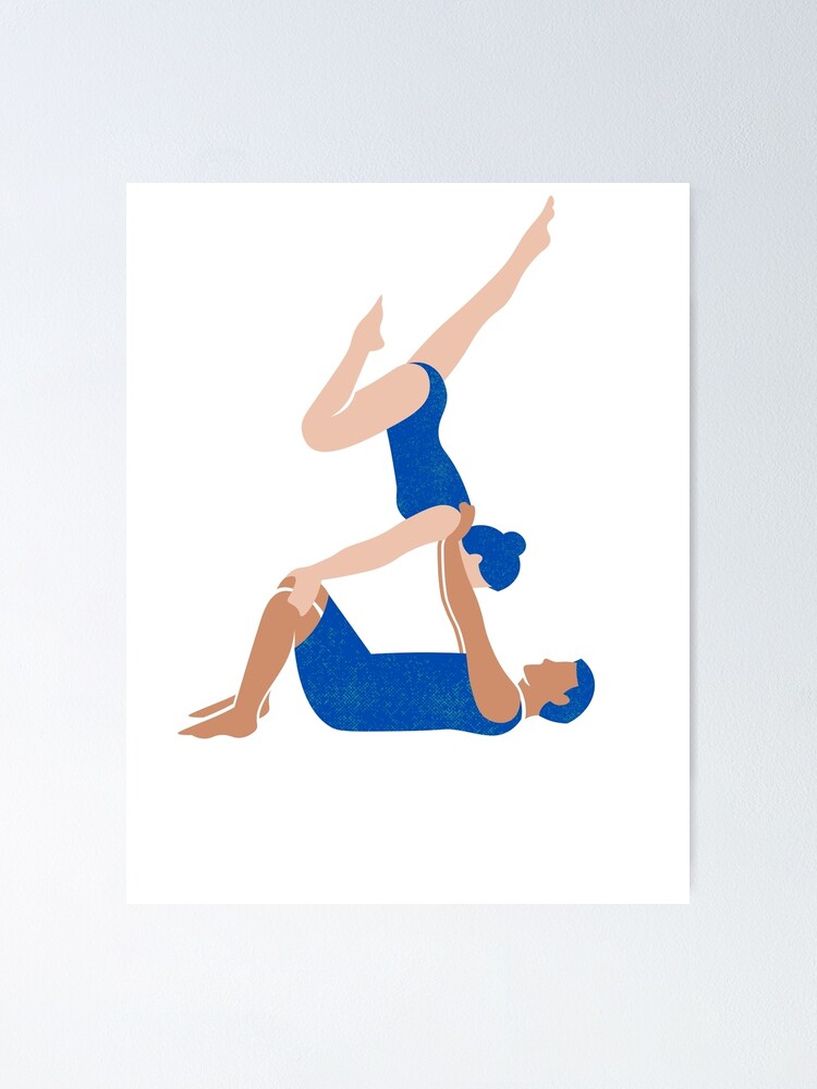 Acro yoga couple practising shoulder stand pose - Stock Photo [64062350] -  PIXTA