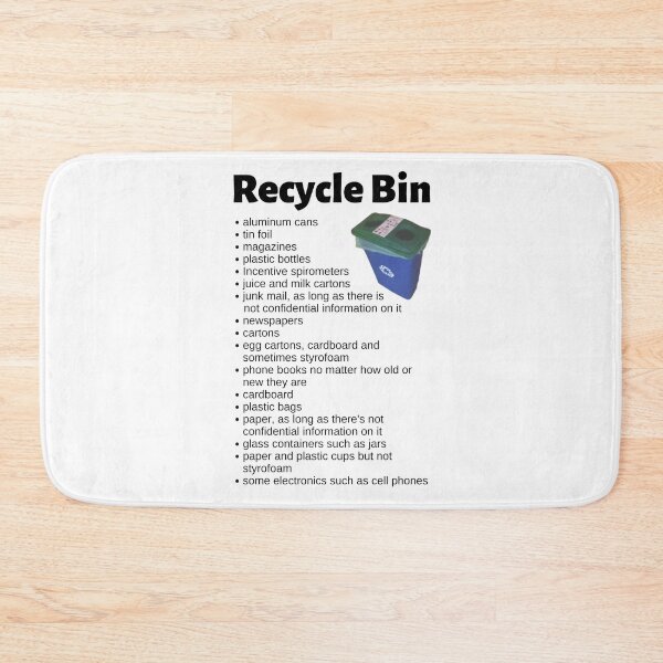 Item preview, Recycle Bin List Infographic designed and sold by Caregiverology.