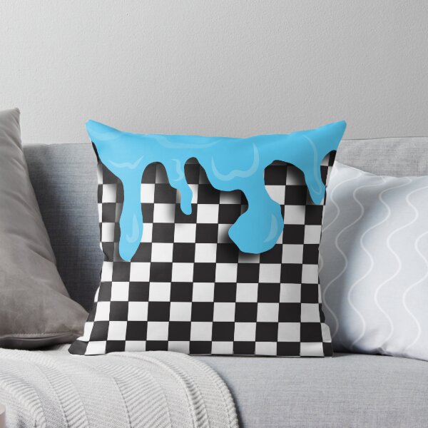Item preview, Blue Slime Checkered Print designed and sold by piperbrantley.