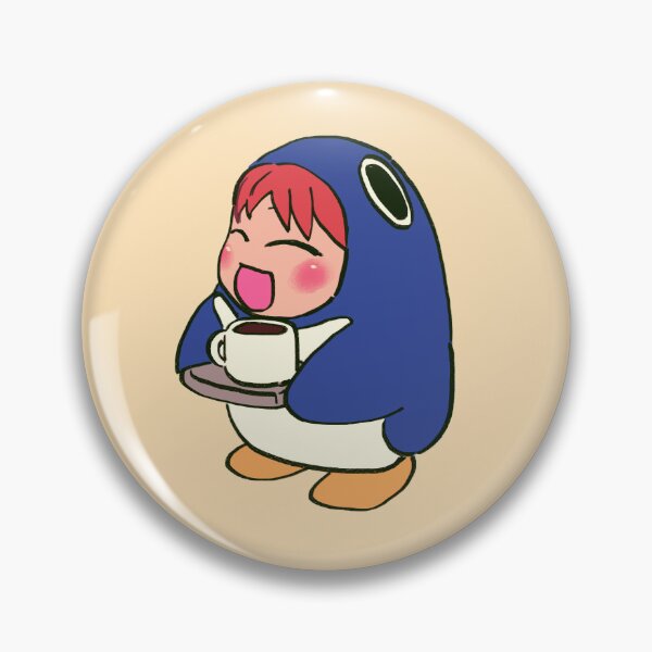 Item preview, I draw cafe penguin mascot chiyo chan serving coffee with a tray / azumanga daioh designed and sold by RansRoom.