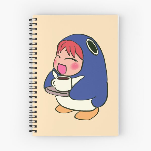 Item preview, I draw cafe penguin mascot chiyo chan serving coffee with a tray / azumanga daioh designed and sold by RansRoom.